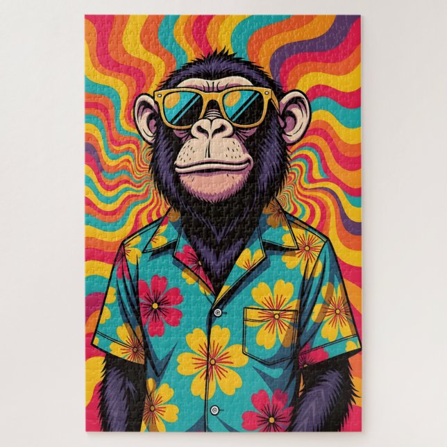 Pop Art Monkey Jigsaw Puzzle (Vertical)