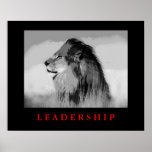 Pop Art Motivational Leadership King Lion Poster<br><div class="desc">Freedom & Courage Motivational Images</div>