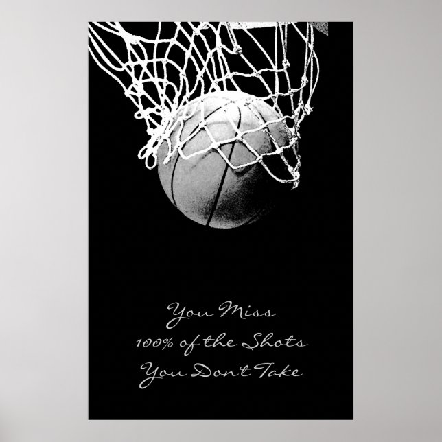Pop Art Motivational Quote Basketball Print (Front)