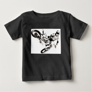 Pop Art Motocross Motorcyle Sport Baby T-Shirt
