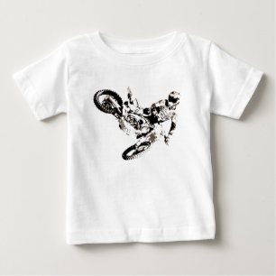 Pop Art Motocross Motorcyle Sport Baby T-Shirt