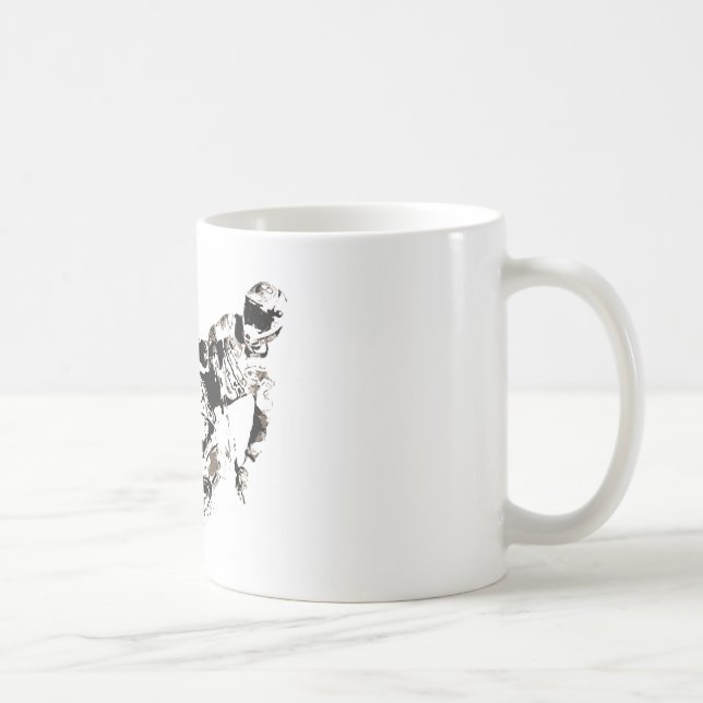 Pop Art Motocross Motorcyle Sport Coffee Mug (Right)