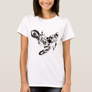 Pop Art Motocross Motorcyle Sport T-Shirt