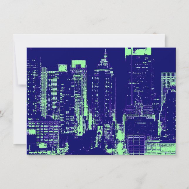 Pop Art New York City Invitation (Front)
