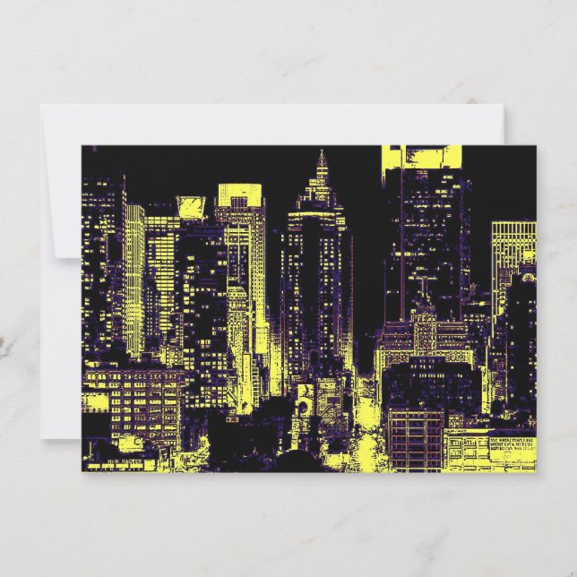 Pop Art New York City Invitation (Front)