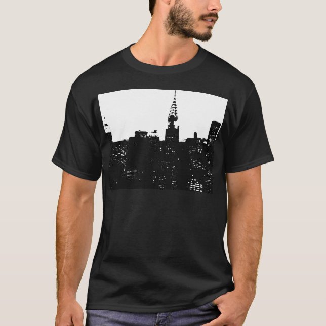 Pop Art New York Silhouette T-Shirt (Front)