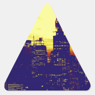 Pop Art New York Triangle Sticker