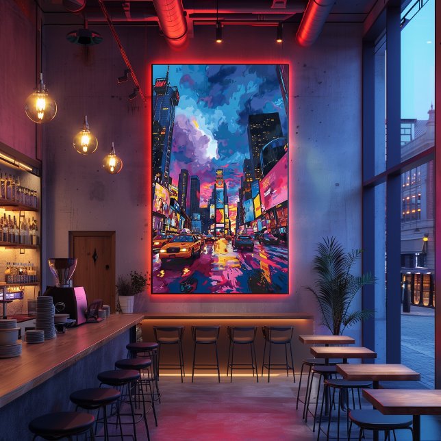 Pop Art: Night in Times Square Photo Print (Creator Uploaded)
