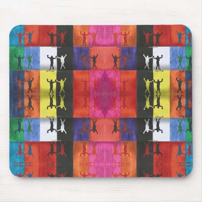 Pop art no.1 by Yeshaya Dank - unity & harmony Mouse Mat (Front)
