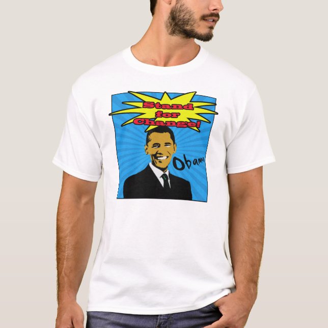 Pop Art Obama T-Shirt (Front)