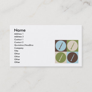 Pop Art Oboe Business Card