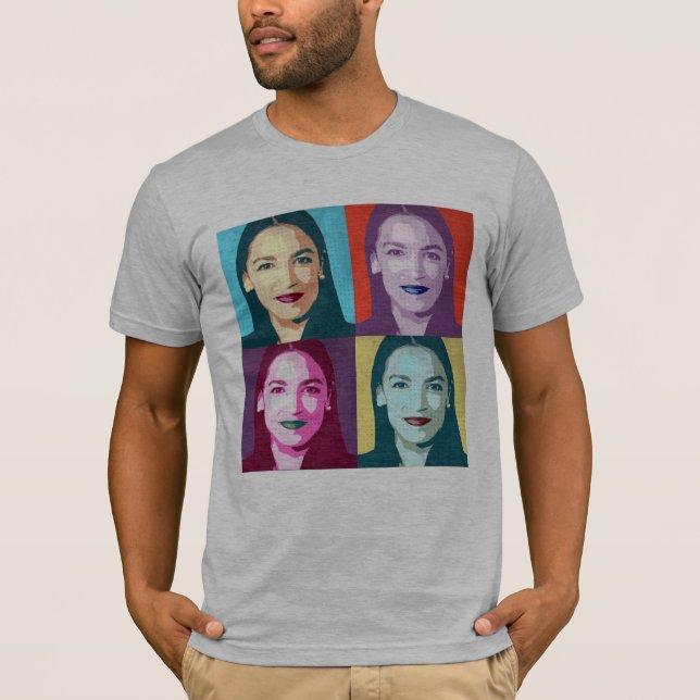 Pop Art Ocasio-Cortez T-Shirt (Front)