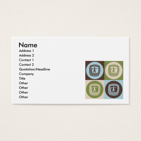 Pop Art Occupational Therapy Business Card