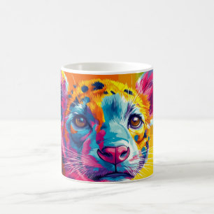 Pop art of an African wild dog. known as a lycaon. Coffee Mug