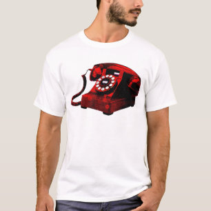 Pop Art Old Desk Telephone Box T-Shirt