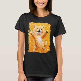 Pop Art Orange Ginger Cat T-Shirt