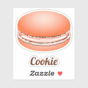 Pop Art Orange Macaron Cookie