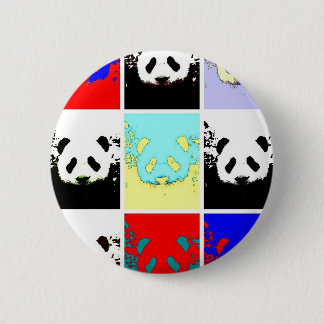 Pop Art Panda 6 Cm Round Badge