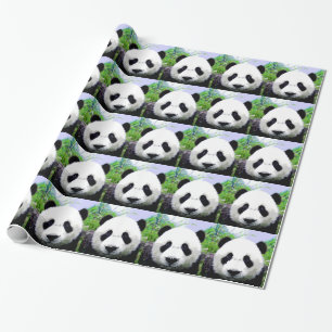 Pop Art Panda Christmas Wrapping Paper