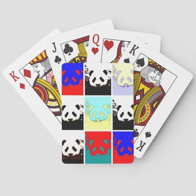 Pop Art Panda Playing Cards (Back)