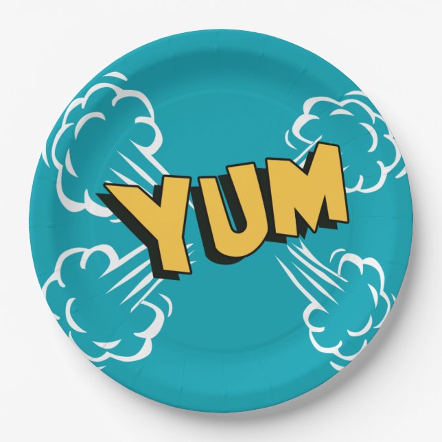 Pop Art paper plates (Front)