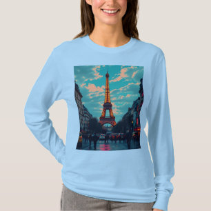 Pop Art Paris – Vibrant Retro Cityscape T-Shirt