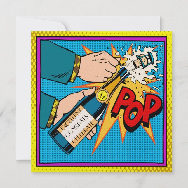 Pop Art Party Celebration Invitation (Front)