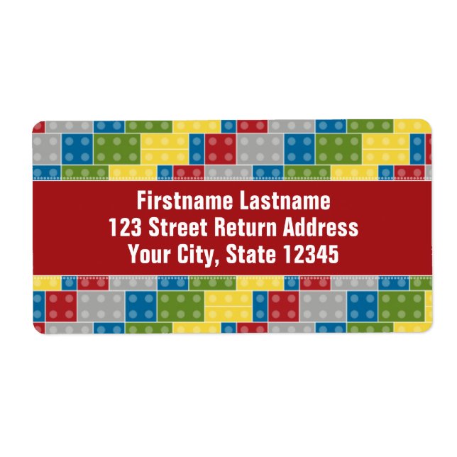 Pop Art Pattern Colourful Bricks for Boys (Front)