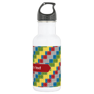 Pop Art Pattern Colourful Bricks for Boys 532 Ml Water Bottle