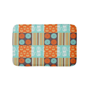 Pop-art pattern - sewing bath mat