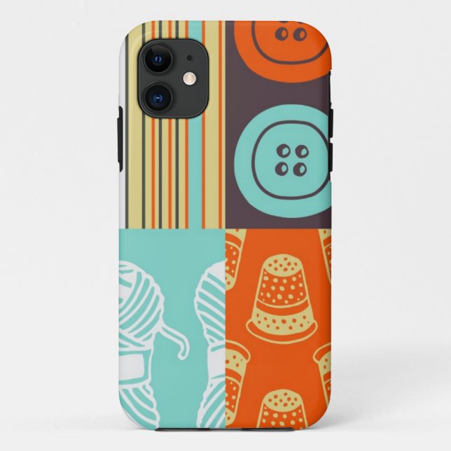 Pop-art pattern - sewing Case-Mate iPhone case (Back)