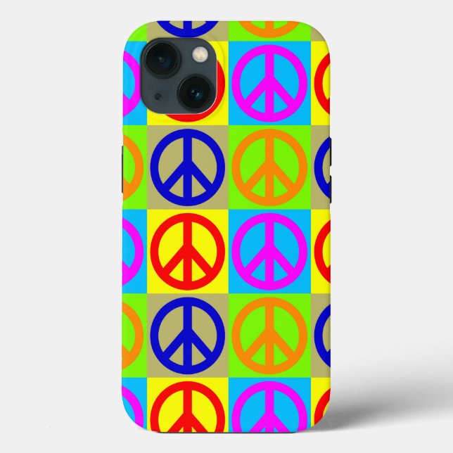 Pop Art Peace Sign Case-Mate iPhone Case (Back)