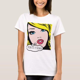 Pop Art "PERFECTION" Women's Basic T-Shirt