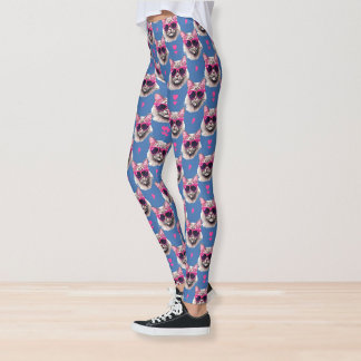 Pop Art Persian Cat with Sunglasses Leggings