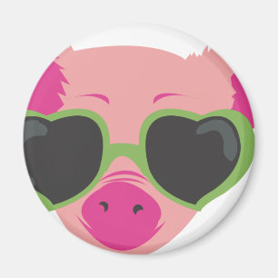 Pop art Piggy Magnet