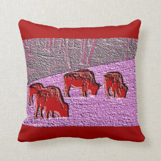Pop Art Pink Buffalo Cushion