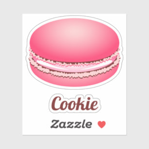 Pop Art Pink Macaron Cookie