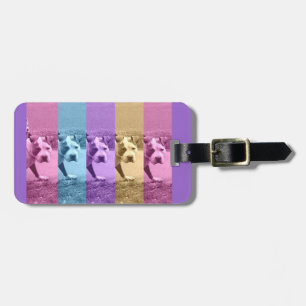 Pop Art Pitbull Luggage Tags