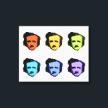 Pop Art Poe Canvas Print<br><div class="desc">Pop Art Poe (Edgar Allan Poe)</div>