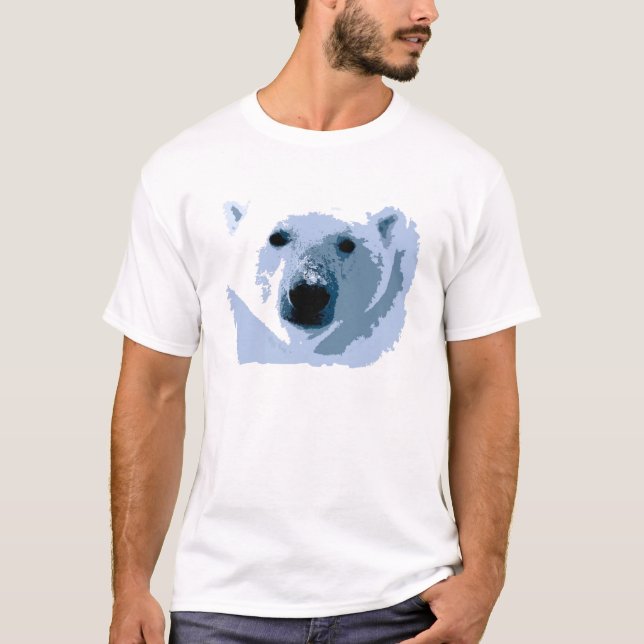 Pop Art Polar Bear T-Shirt (Front)