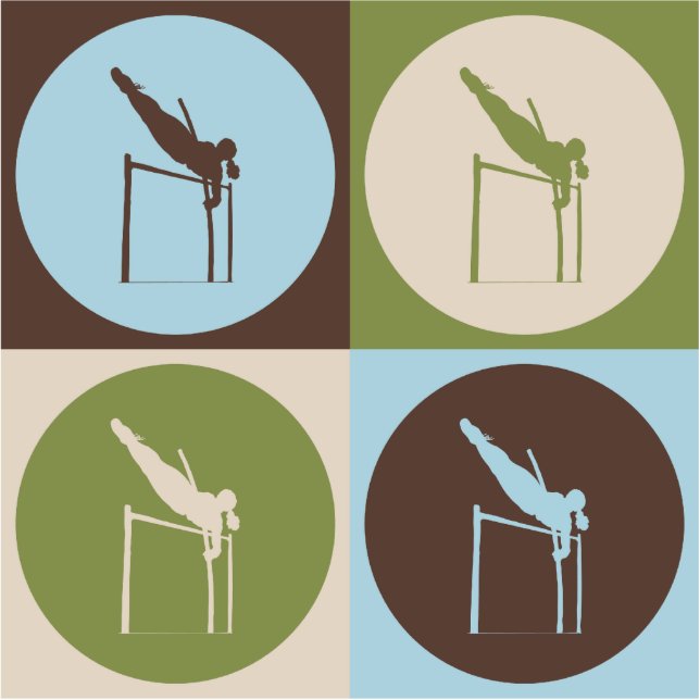 Pop Art Pole Vaulting Photo Sculpture Decoration (Front)