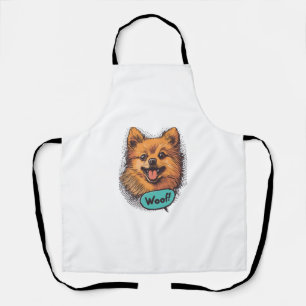 Pop Art Pomeranian – Retro Comic Dog Apron