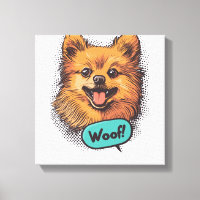 Pop Art Pomeranian � Retro Comic Dog