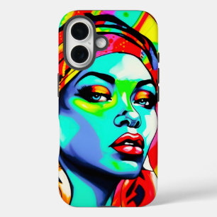 Pop Art Portrait iPhone 16 Case
