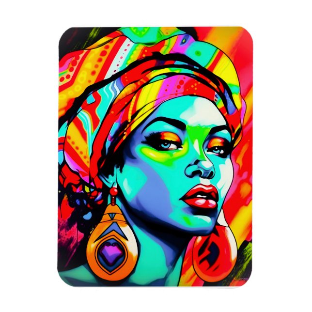 Pop Art Portrait  Magnet (Vertical)