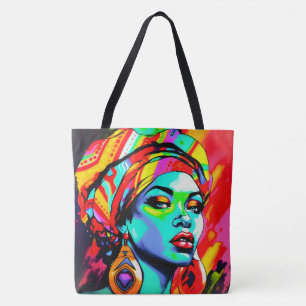 Pop Art Portrait Tote Bag