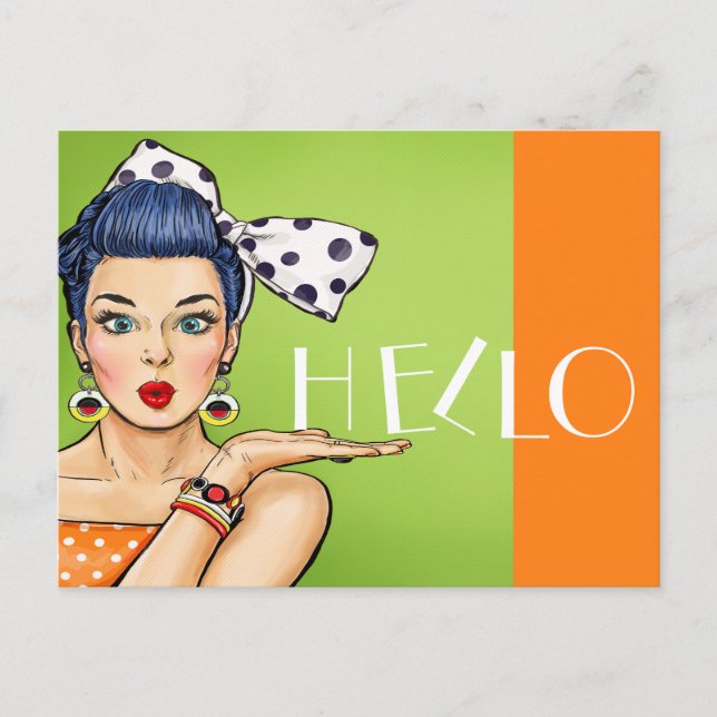 Pop Art Postcard 2 Blank Back (Front)