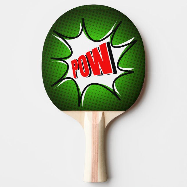 Pop Art POW! Ping Pong Paddle (Front)