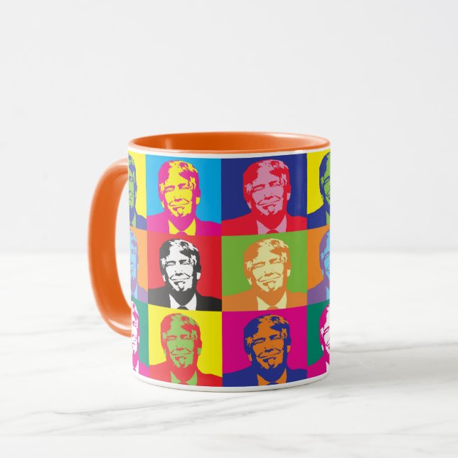 Pop Art President Trump Mug (Front Left)