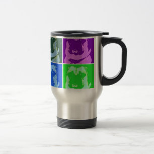 Pop Art Pug Travel Mug